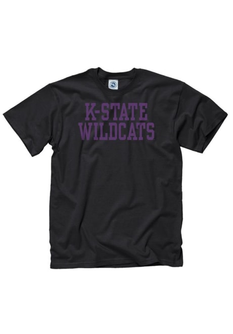 K-State Wildcats Basic Short Sleeve T Shirt - Black