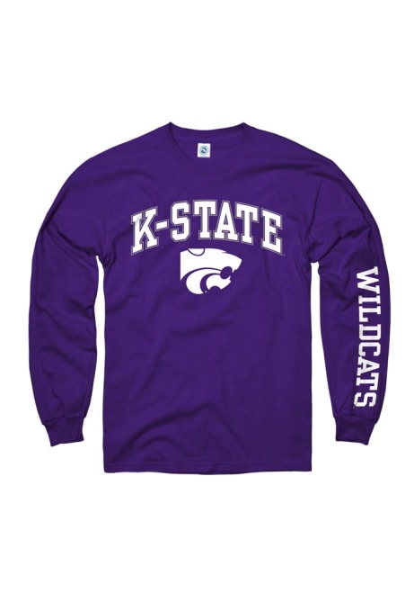 Mens Purple K-State Wildcats Arch Tee