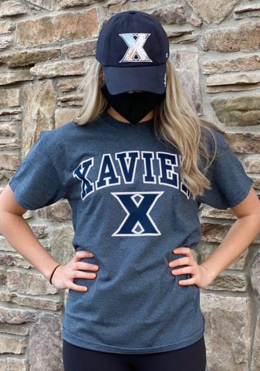 Xavier Musketeers Grey Arch Logo Short Sleeve T Shirt