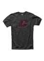 Central Michigan Chippewas Black Fade Out Tee