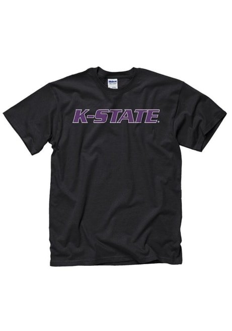 K-State Wildcats Rally Loud Short Sleeve T Shirt - Black