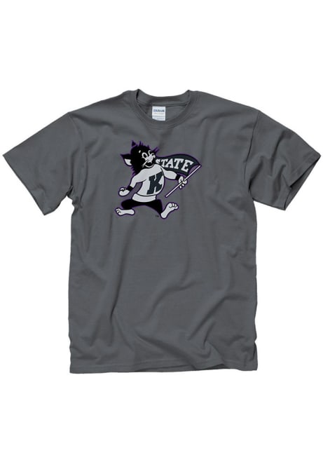 K-State Wildcats Shady Short Sleeve T Shirt - Charcoal