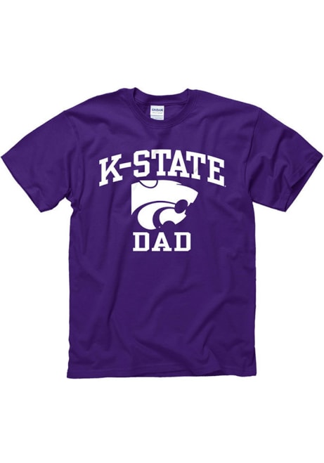 K-State Wildcats Dad Short Sleeve T Shirt - Purple