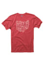 Ohio Red State Heart Of It All Short Sleeve T Shirt