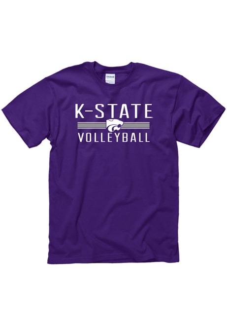 K-State Wildcats District Volleyball Short Sleeve T Shirt - Purple