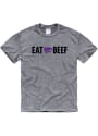K-State Wildcats Eat Beef T Shirt - Grey