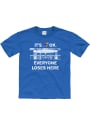 Kansas Jayhawks Youth Blue Home Base T-Shirt