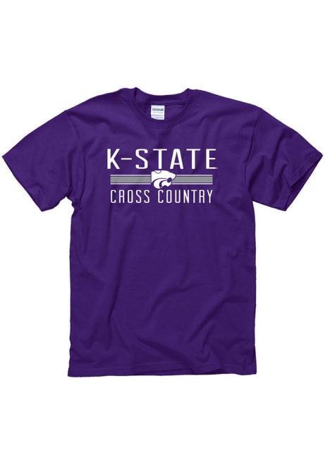 K-State Wildcats District Cross Country Short Sleeve T Shirt - Purple