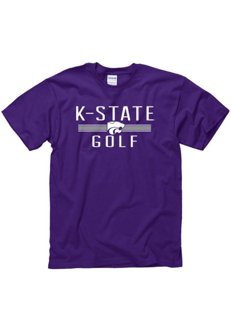 K-State Wildcats District Golf Short Sleeve T Shirt - Purple