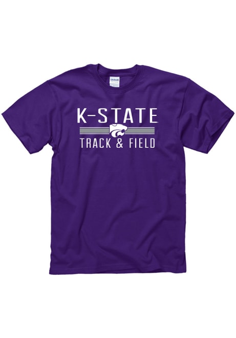 K-State Wildcats District Track & Field Short Sleeve T Shirt - Purple