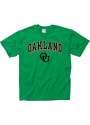 Oakland University Golden Grizzlies Green Arch Mascot Tee