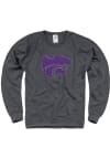 Main image for K-State Wildcats Mens Charcoal French Terry Long Sleeve Crew Sweatshirt