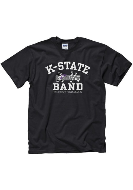 K-State Wildcats Band Short Sleeve T Shirt - Black