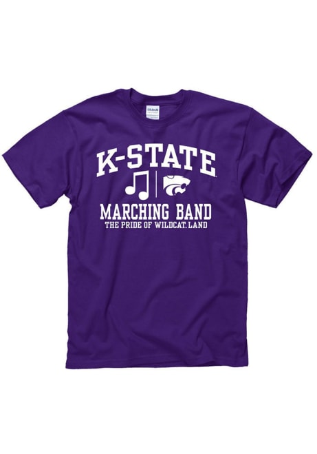 K-State Wildcats Band Short Sleeve T Shirt - Purple