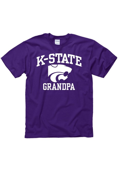 K-State Wildcats Grandpa Short Sleeve T Shirt - Purple