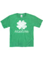 Philadelphia Youth Green Splatter Shamrock Short Sleeve T Shirt
