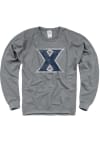 Main image for Xavier Musketeers Mens Grey French Terry Long Sleeve Crew Sweatshirt