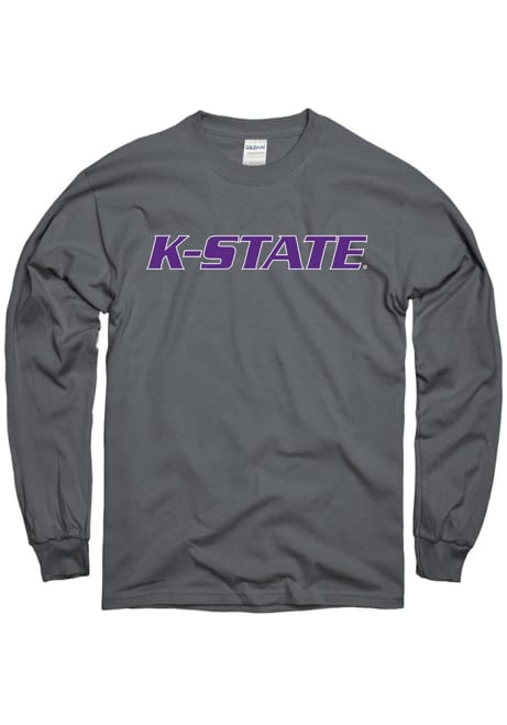Mens Charcoal K-State Wildcats Rally Loud Tee