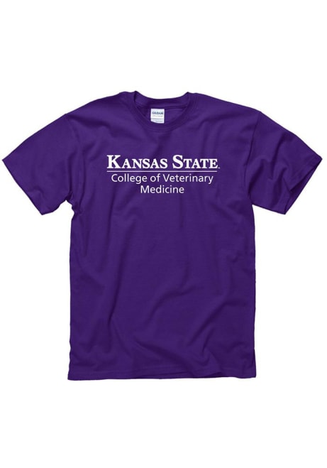 K-State Wildcats Collge of Veterinary Medicine Short Sleeve T Shirt - Purple