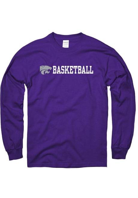 Mens Purple K-State Wildcats Basketball Tee