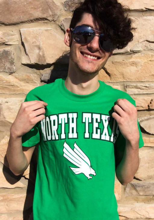 North Texas Mean Green Green Caps Arch Short Sleeve T Shirt