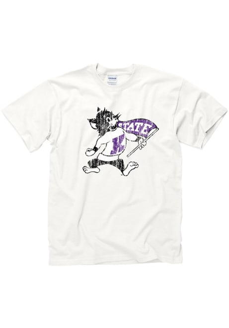 K-State Wildcats Willie Logo Short Sleeve T Shirt - White