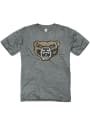 Oakland University Golden Grizzlies Grizzly Fadeout T Shirt - Grey