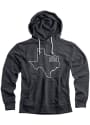 Texas Black State Local Long Sleeve Hood Sweatshirt