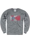 Main image for Wichita Mens Grey Wichita Flag Long Sleeve Crew Sweatshirt