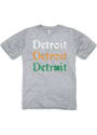 Detroit Grey Irish Wordmark Short Sleeve T Shirt