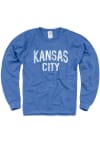 Main image for Kansas City Mens Blue Kansas City Wordmark Long Sleeve Crew Sweatshirt