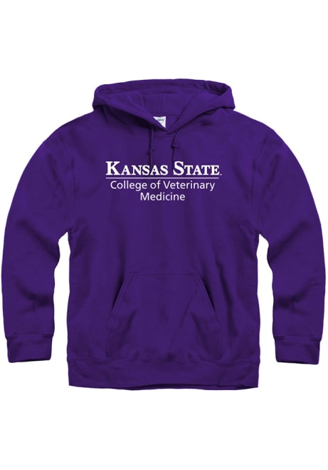 Mens Purple K-State Wildcats College Hooded Sweatshirt