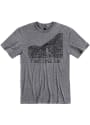 Cleveland Grey Map 216 Short Sleeve T Shirt