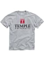 Temple Owls Big Logo T Shirt - Grey