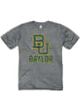 Baylor Bears Big Logo Distress T Shirt - Charcoal