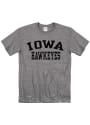 Iowa Hawkeyes Snow Heather Team Name T Shirt - Grey