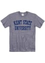 Kent State Golden Flashes Snow Heather Team Name T Shirt - Navy Blue
