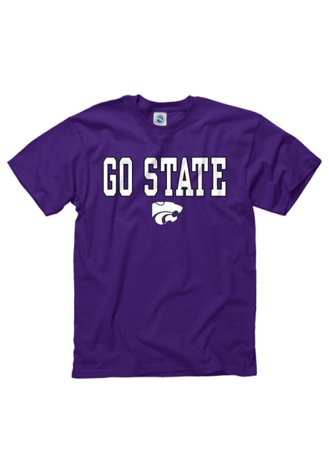 K-State Wildcats Go Short Sleeve T Shirt - Purple