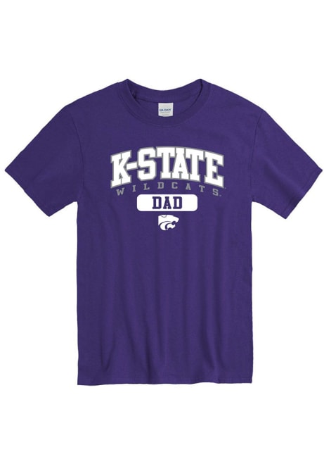K-State Wildcats Dad Graphic Short Sleeve T Shirt - Purple