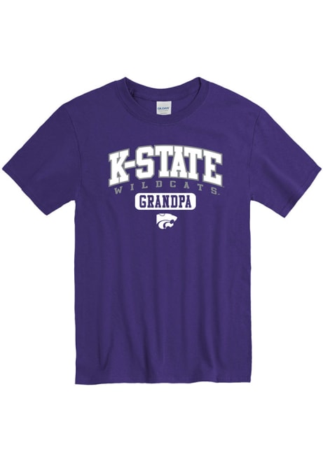 K-State Wildcats Grandpa Graphic Short Sleeve T Shirt - Purple