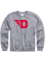 Dayton Flyers Big Logo Crew Sweatshirt - Grey