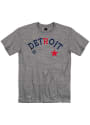 Detroit Stars Rally Arch Graphic Fashion T Shirt - Grey