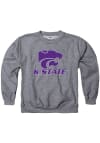 Main image for K-State Wildcats Youth Graphite Name Drop Logo Long Sleeve Crew Sweatshirt