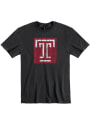 Temple Owls Logo T Shirt - Black