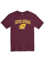 Central Michigan Chippewas Rally Arch Mascot T Shirt - Maroon