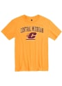 Central Michigan Chippewas Rally Arch Mascot T Shirt - Gold