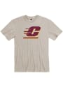 Central Michigan Chippewas Rally Primary Team Logo T Shirt - Charcoal