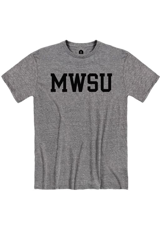 Rally Missouri Western Griffons Grey Snow Heather Block Name Short Sleeve T Shirt