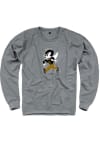 Main image for Rally Emporia State Hornets Mens Grey French Terry Distressed Logo Long Sleeve Crew Sweatshirt