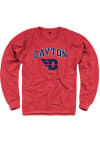 Main image for Rally Dayton Flyers Mens Red French Terry Arch Mascot Long Sleeve Crew Sweatshirt